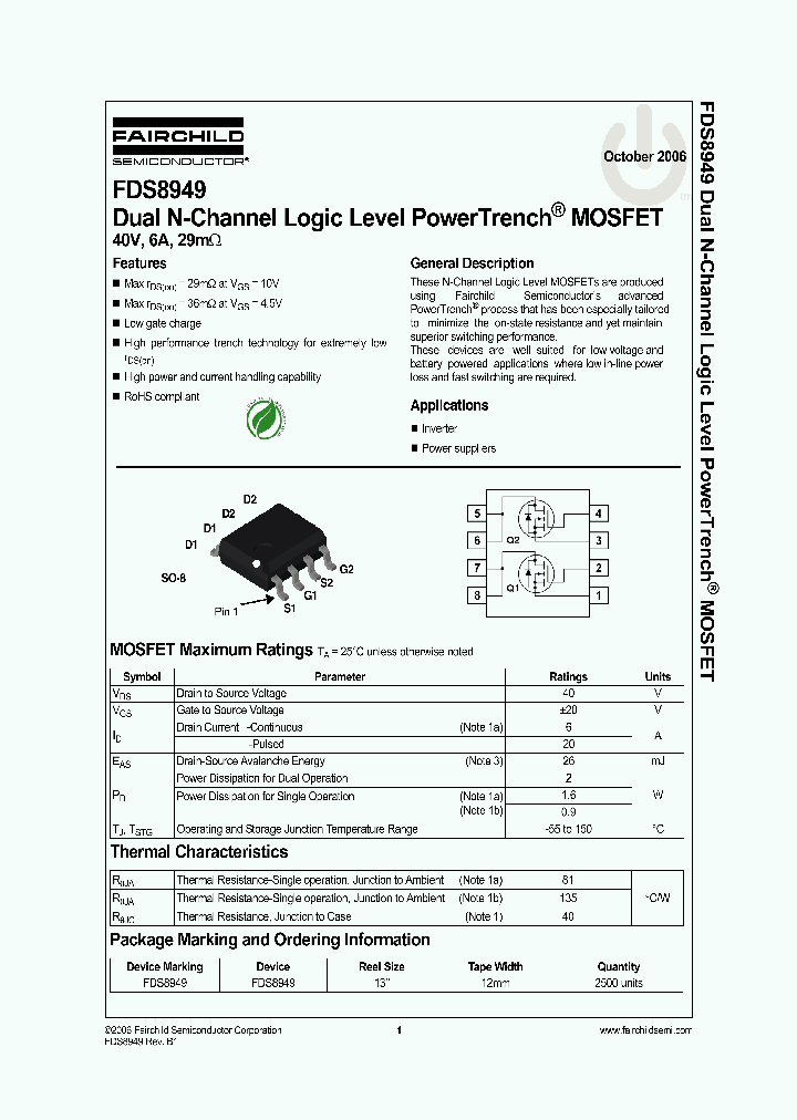 FDS8949_1068149.PDF Datasheet