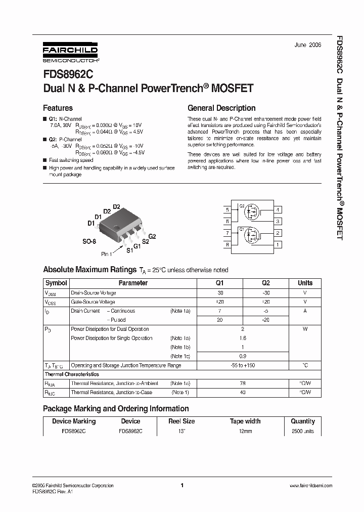 FDS8962C_665352.PDF Datasheet