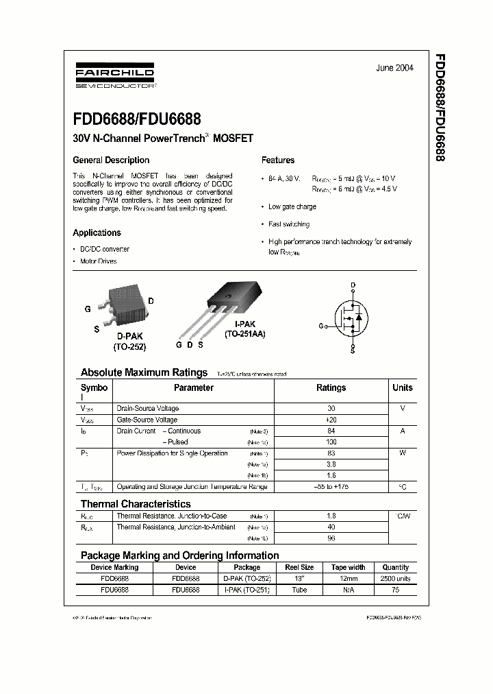 FDU6688_1239824.PDF Datasheet