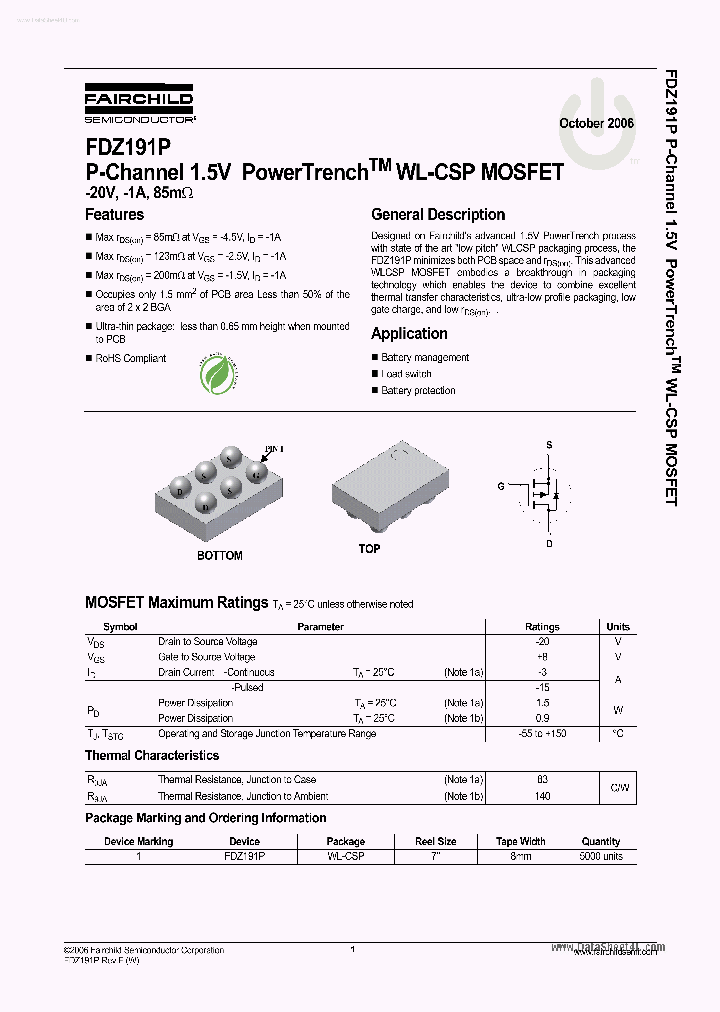 FDZ191P_1239881.PDF Datasheet