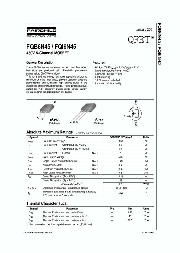 FQI6N45_1241651.PDF Datasheet