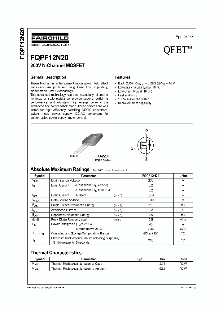 FQPF12N20_1057033.PDF Datasheet