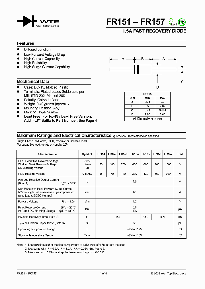 FR157TB_1242096.PDF Datasheet Download