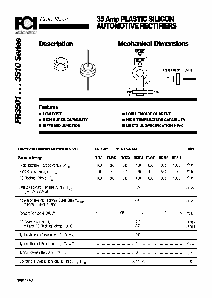 FR3510_1242182.PDF Datasheet