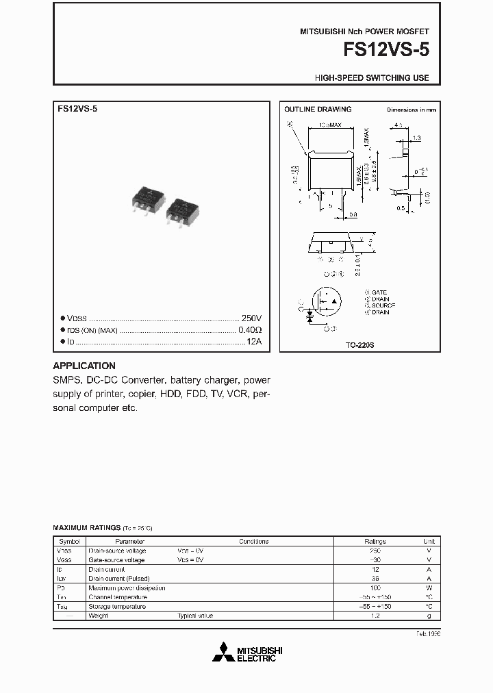 FS12VS-5_1242406.PDF Datasheet