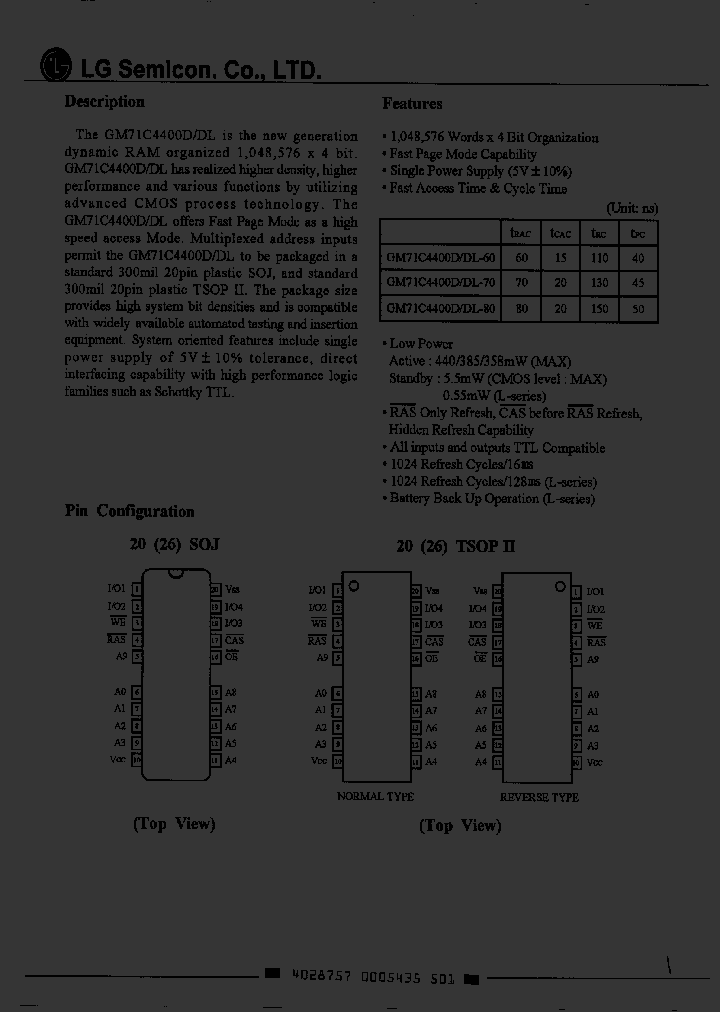 GM71C4400DT-80_1245197.PDF Datasheet