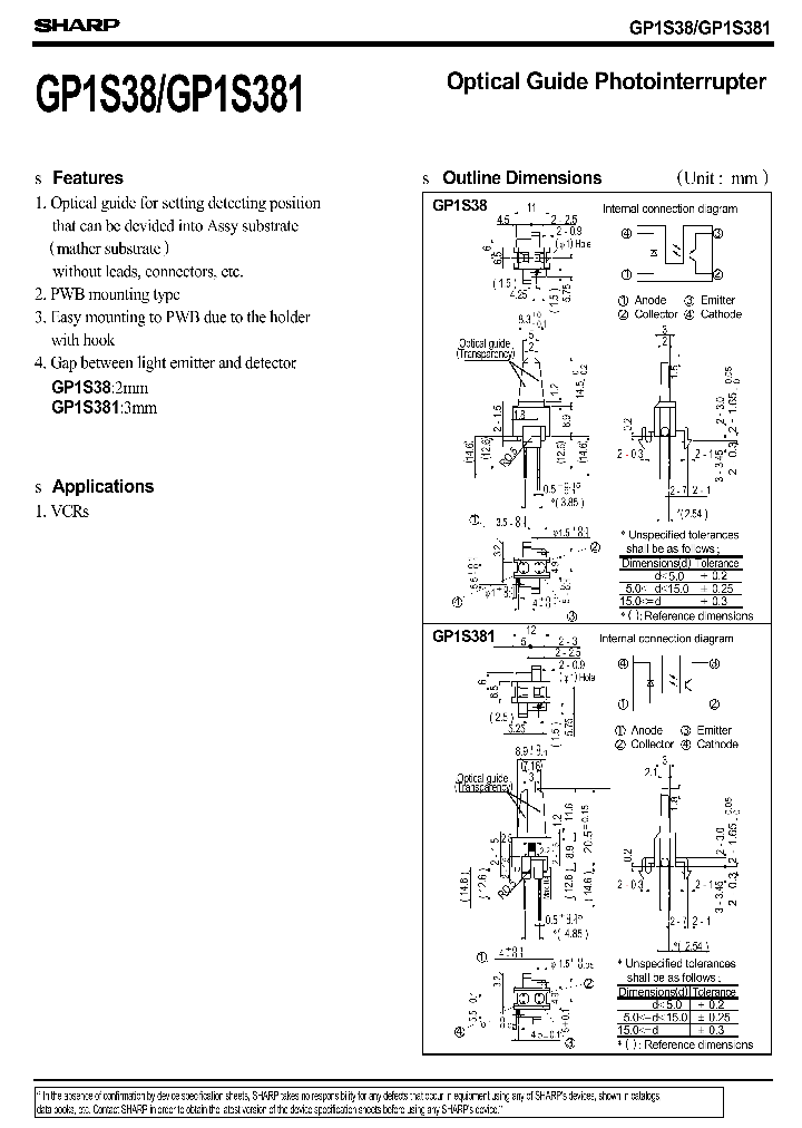 GP1S381_1245540.PDF Datasheet