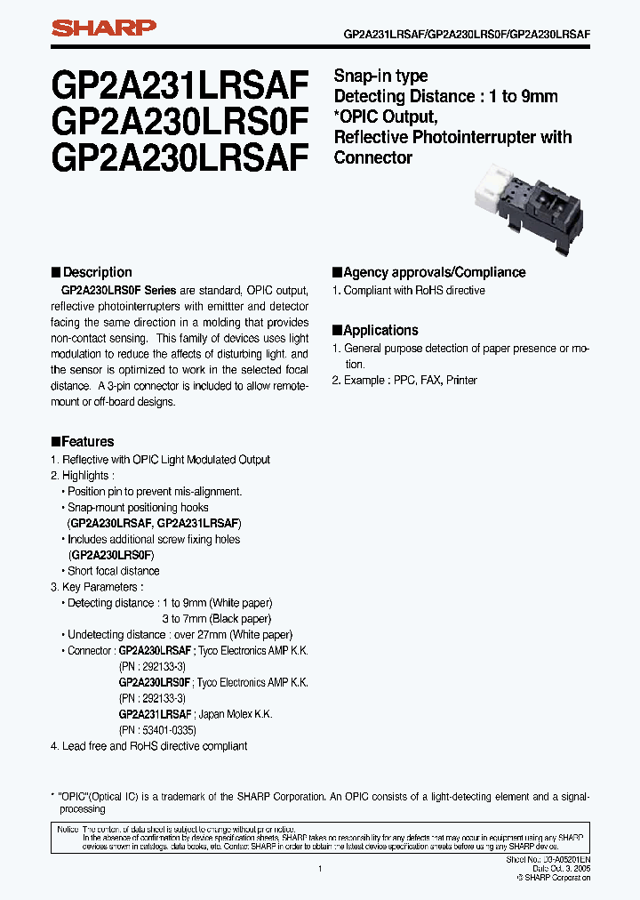 GP2A230LRS0F_1078042.PDF Datasheet