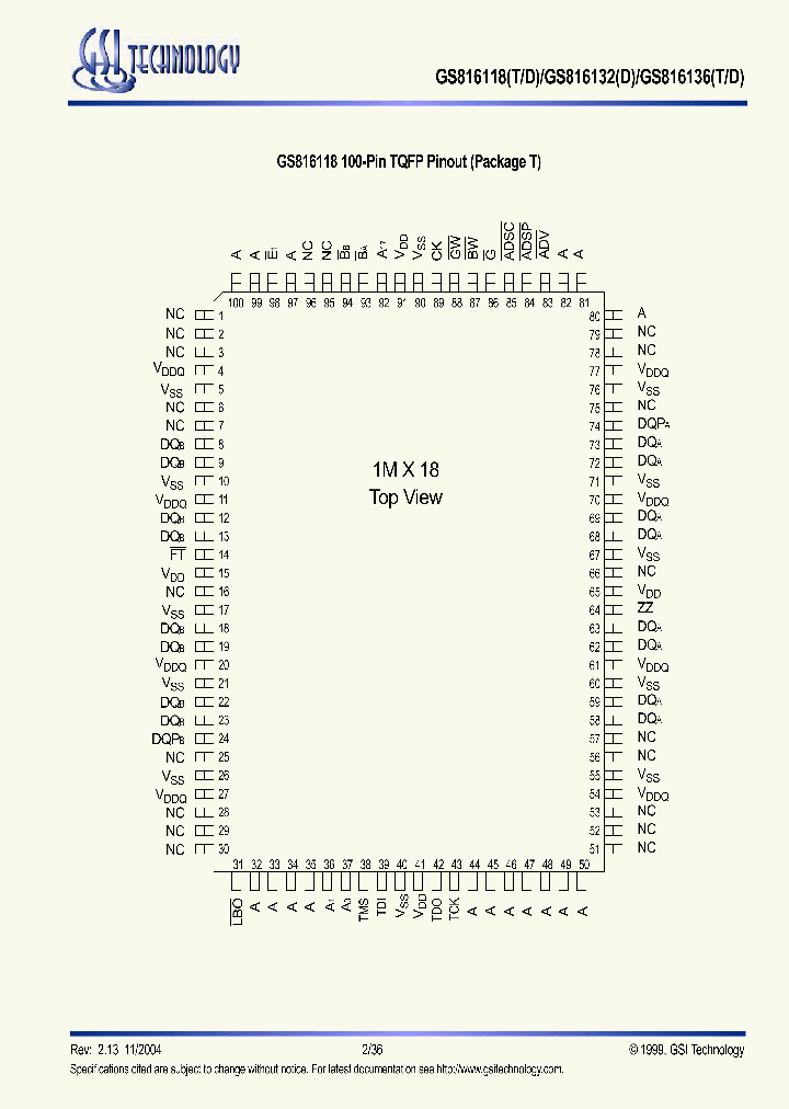 GS816136T_1245887.PDF Datasheet