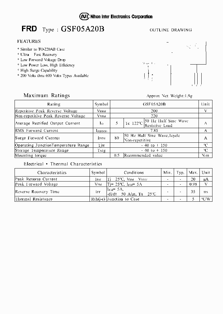 GSF05A20B_1246172.PDF Datasheet