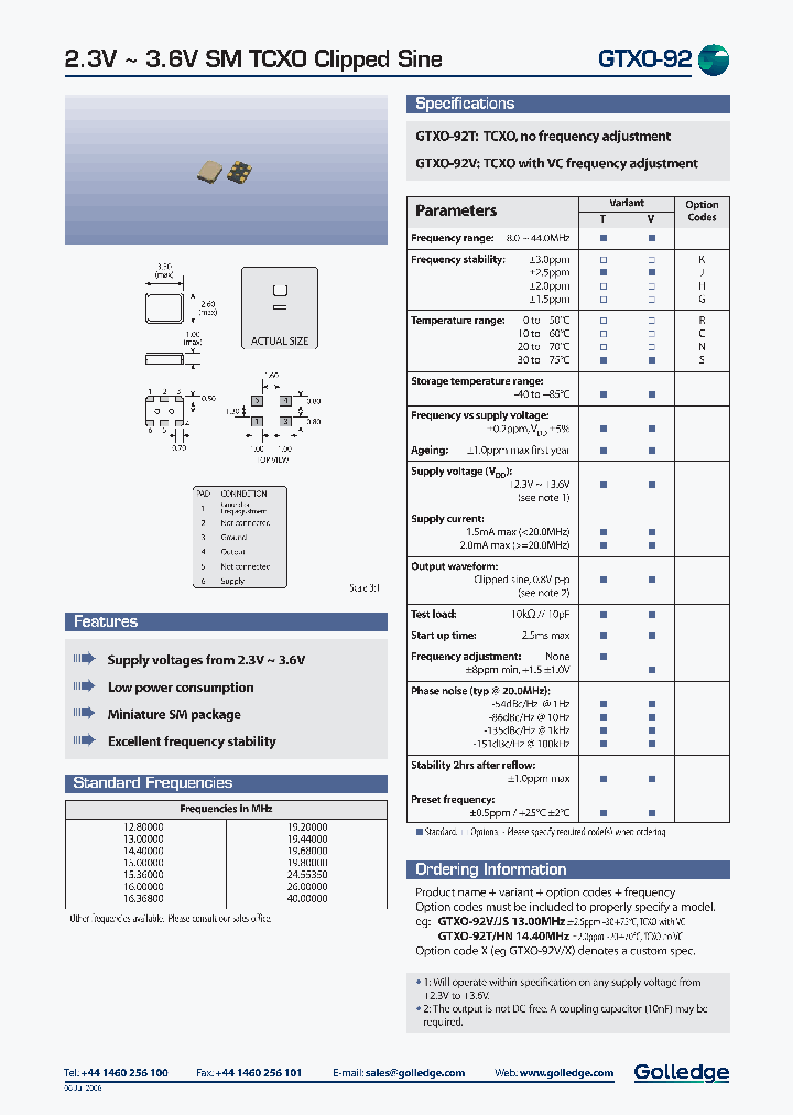 GSXO-92T_1113804.PDF Datasheet