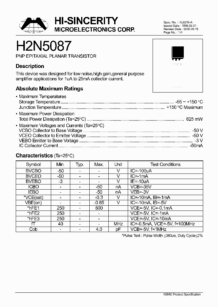 H2N5087_1246750.PDF Datasheet