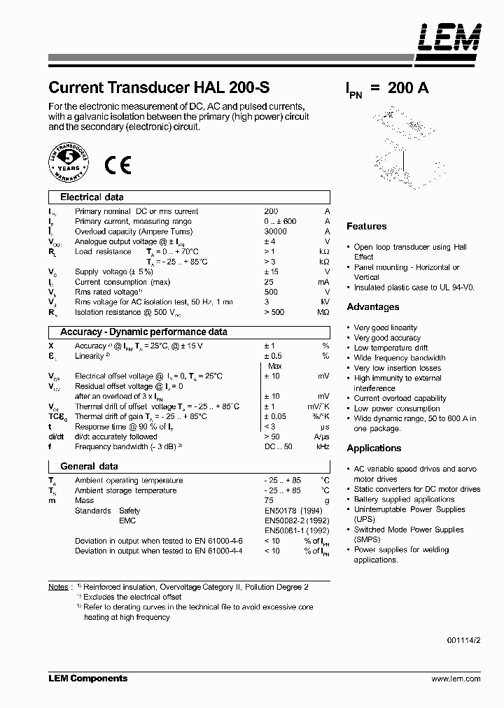 HAL200-S_1247226.PDF Datasheet