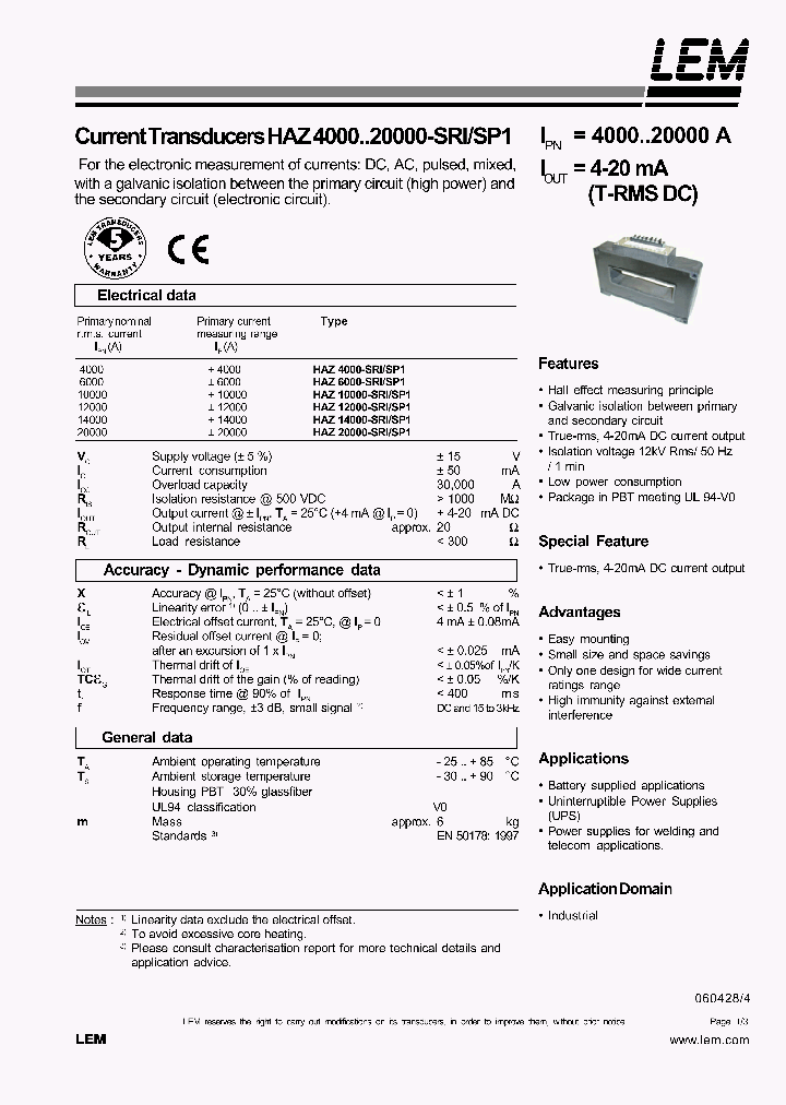HAZ4000-SRI06_1134061.PDF Datasheet