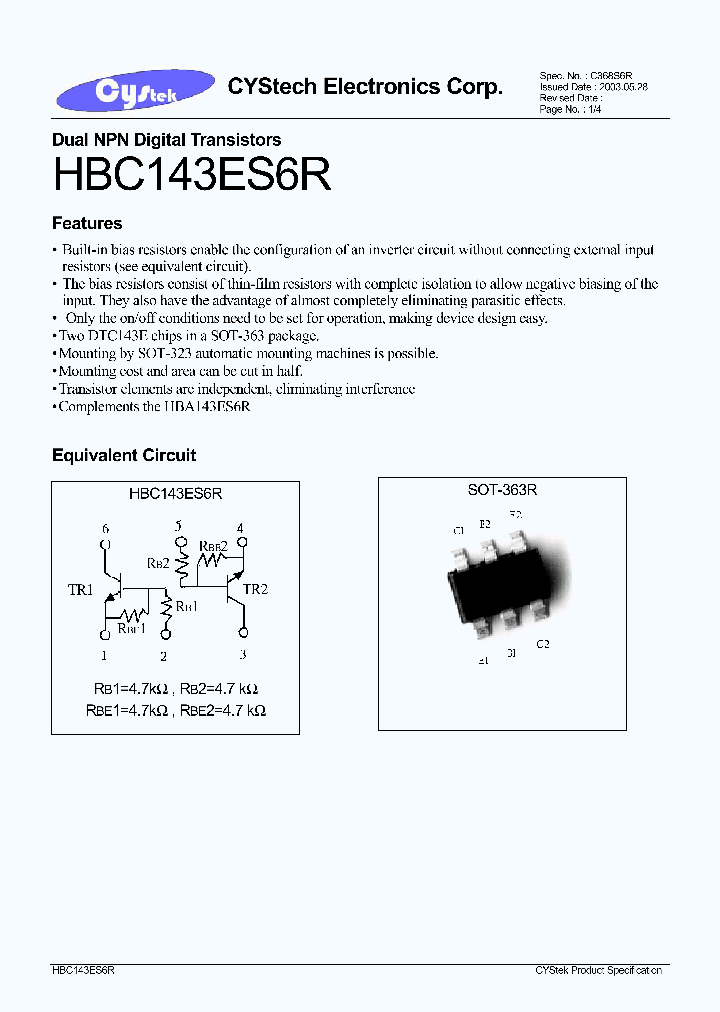 HBC143ES6R_1247355.PDF Datasheet