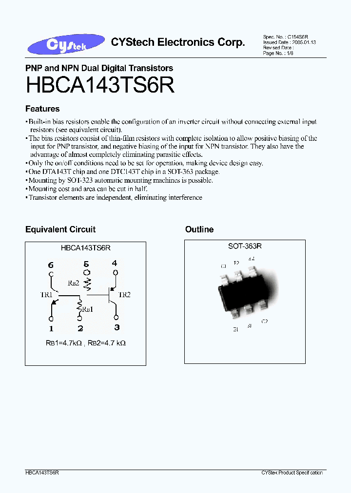HBCA143TS6R_1247374.PDF Datasheet