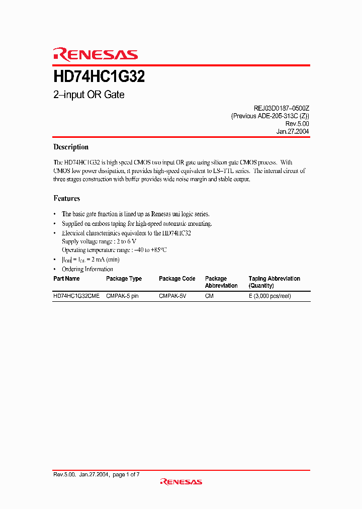 HD74HC1G32CME_1248316.PDF Datasheet