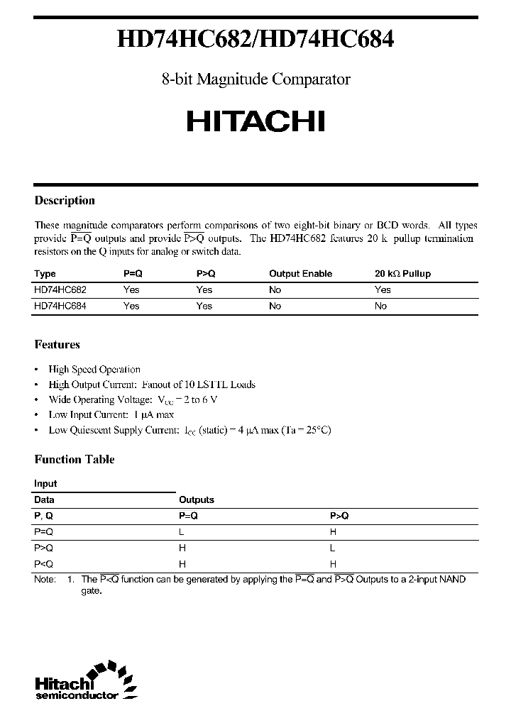 HD74HC684_1248355.PDF Datasheet