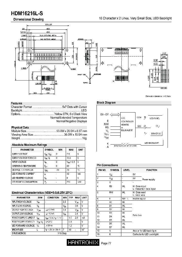 HDM16216L-S_1097119.PDF Datasheet