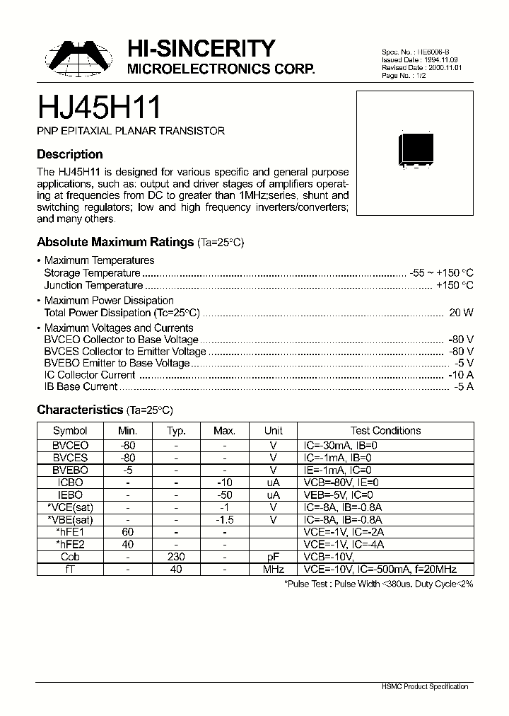 HJ45H11_1250078.PDF Datasheet