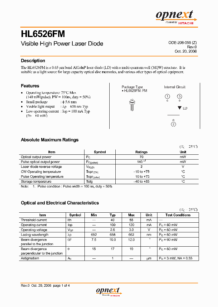 HL6526FM_1250131.PDF Datasheet