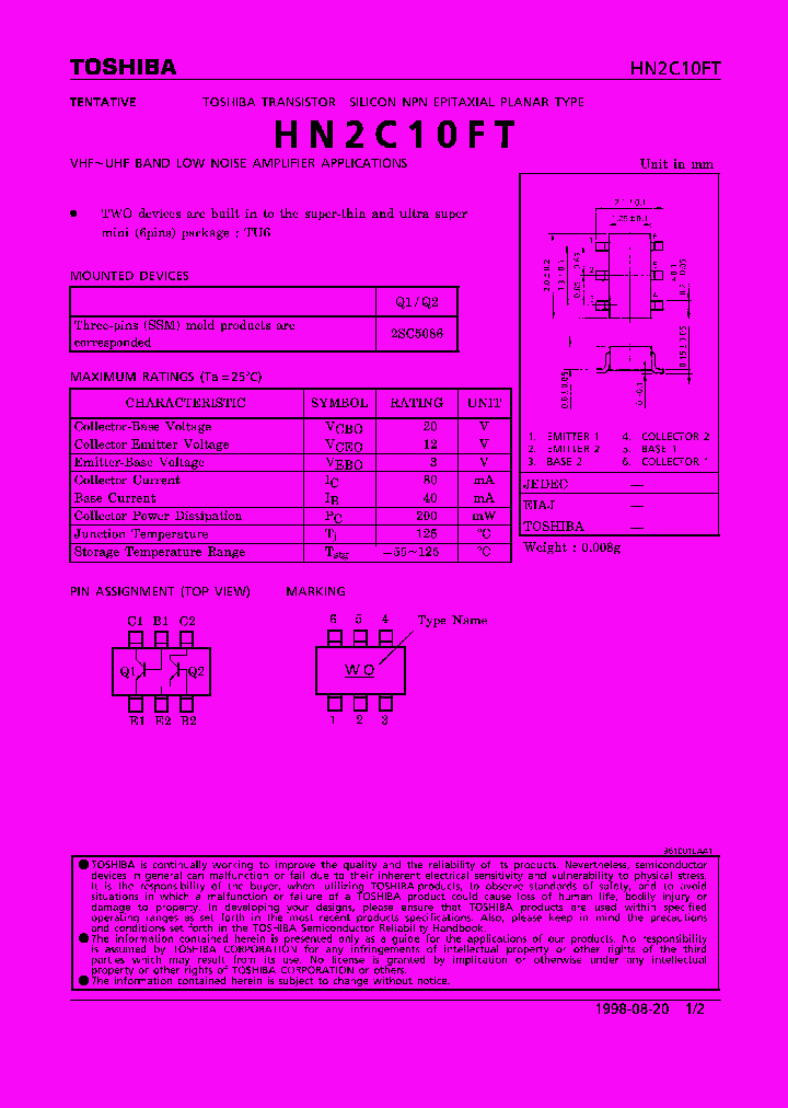 HN2C10FT_1250845.PDF Datasheet