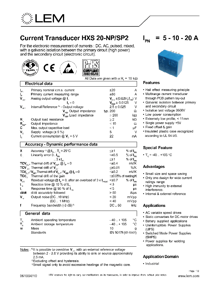 HXS20-SP2_701120.PDF Datasheet