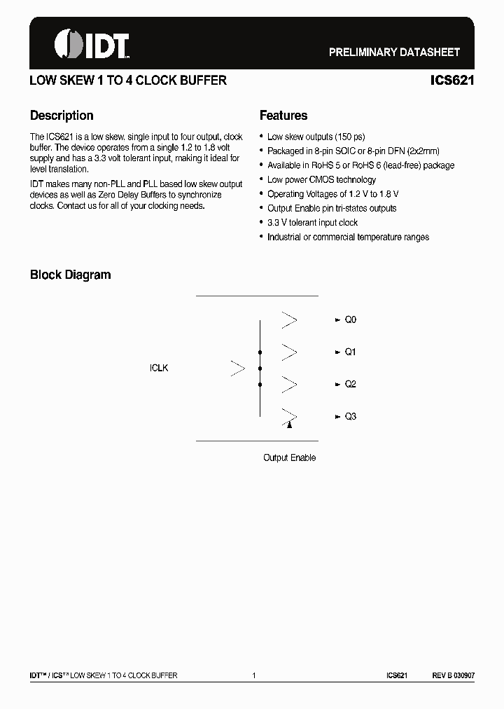 ICS621M_1066260.PDF Datasheet
