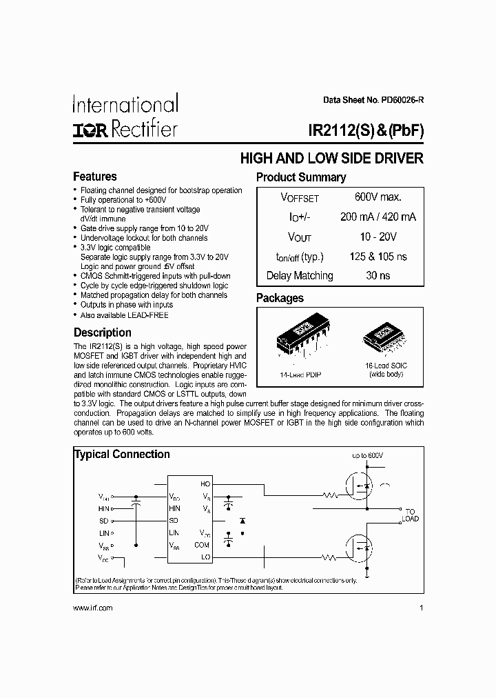 IR2112S_775306.PDF Datasheet