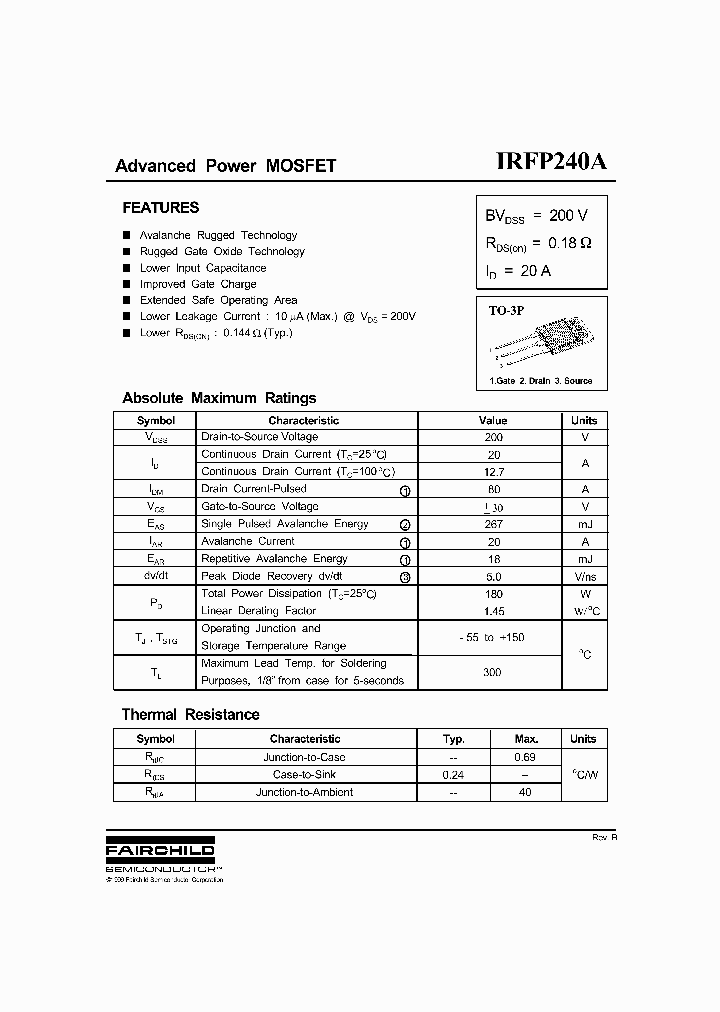 IRFP240A_1155203.PDF Datasheet