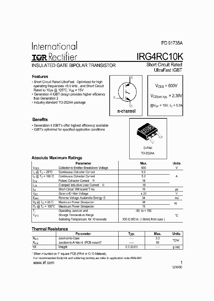 IRG4RC10_788823.PDF Datasheet