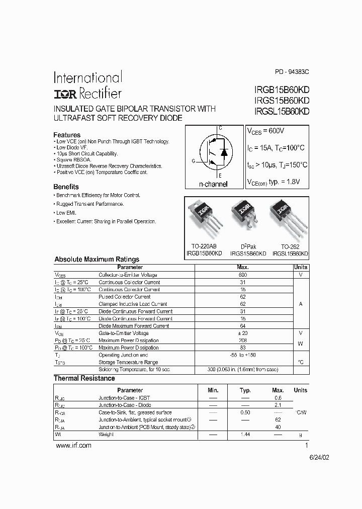 IRGS15B60KD_788872.PDF Datasheet