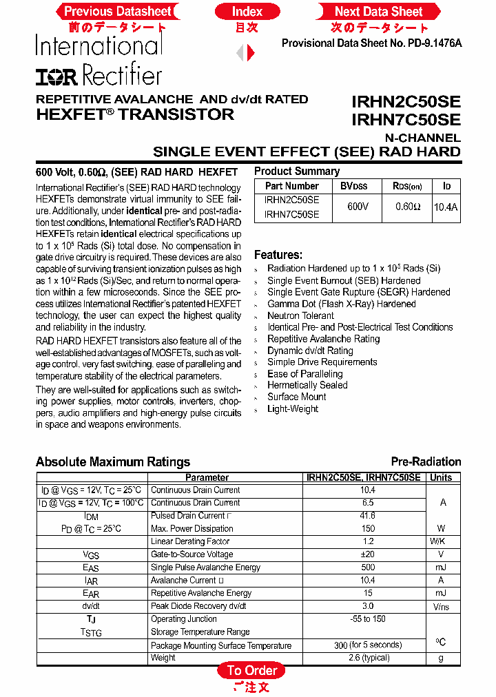 IRHN7C50SE_1256632.PDF Datasheet