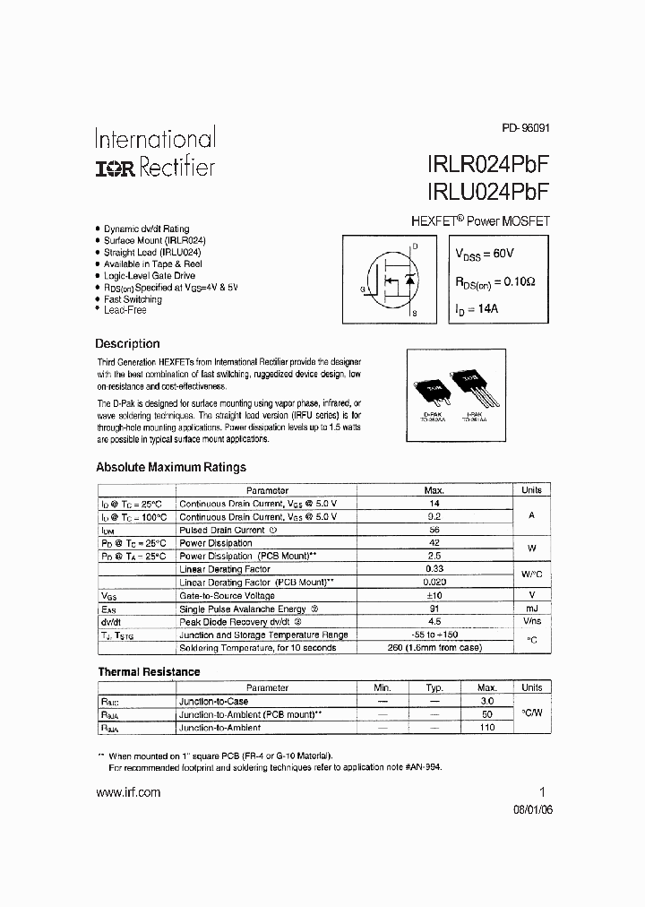 IRLR024PBF_1118495.PDF Datasheet