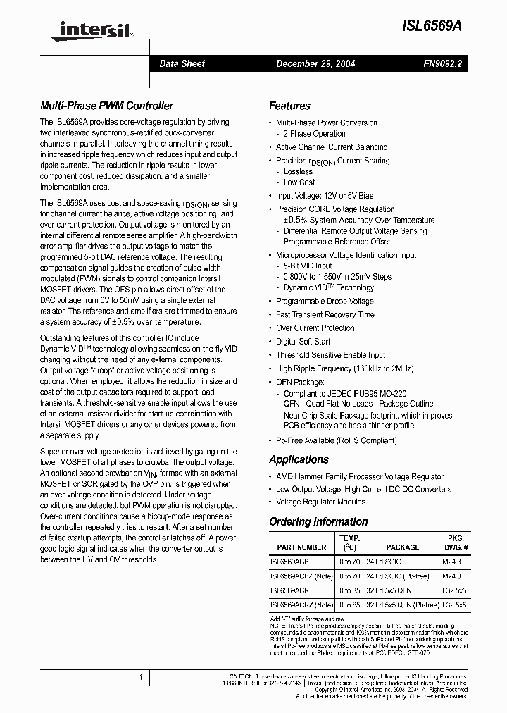 ISL6569ACRZ_1257563.PDF Datasheet