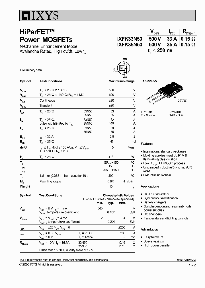 IXFK35N50_1257987.PDF Datasheet