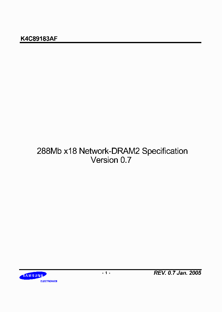 K4C89183AF-GIFB_1258987.PDF Datasheet