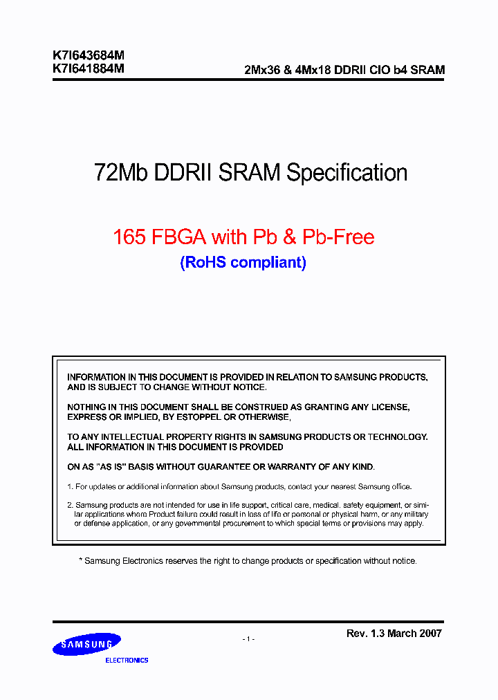 K7I643684M-FI30_1259313.PDF Datasheet
