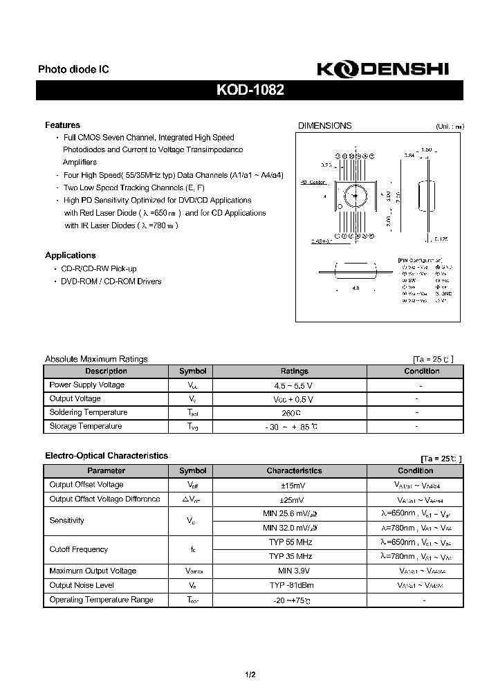 KOD-1082_1260760.PDF Datasheet