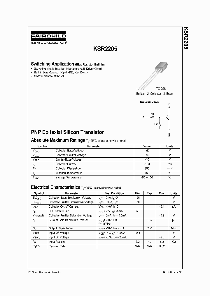KSR2205_1261524.PDF Datasheet