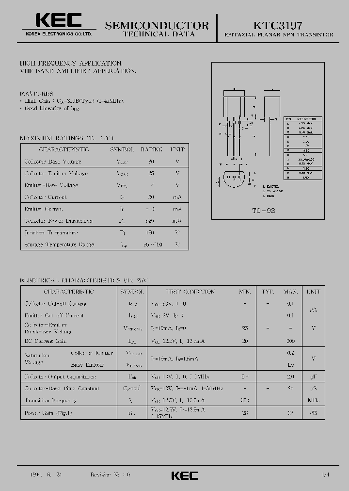 KTC3197_1261677.PDF Datasheet