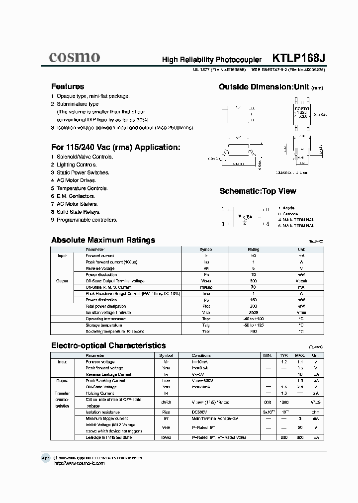 KTLP168J_1053012.PDF Datasheet