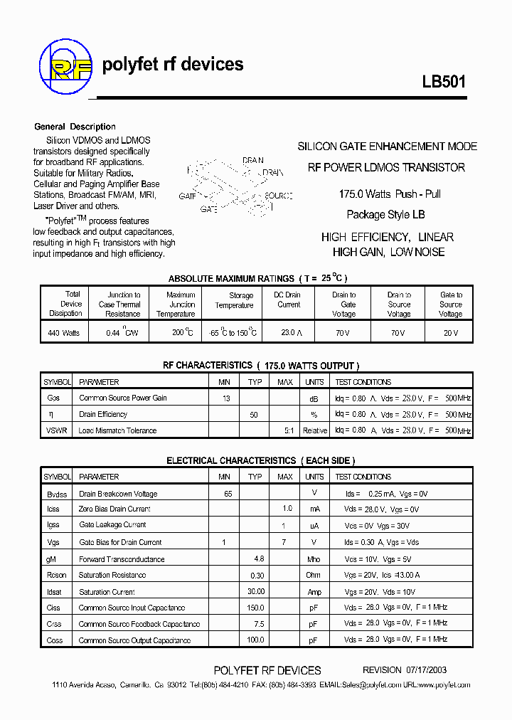 LB501_1263286.PDF Datasheet