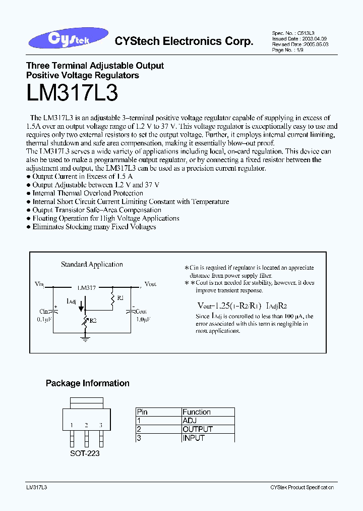 LM317L3_1265355.PDF Datasheet