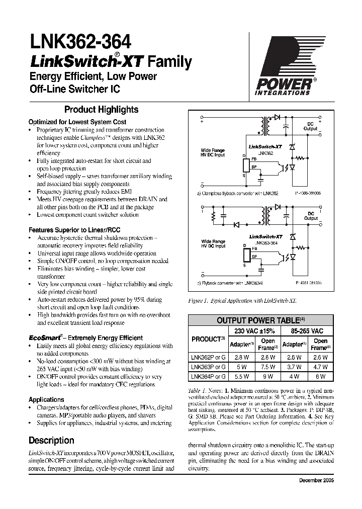 LNK362_763222.PDF Datasheet