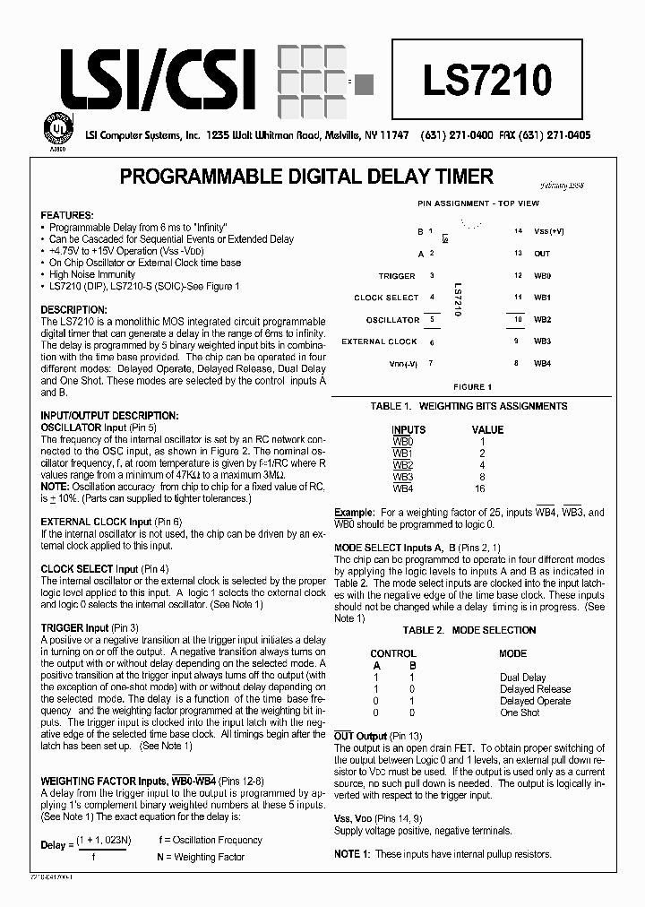 LS7210_1267259.PDF Datasheet