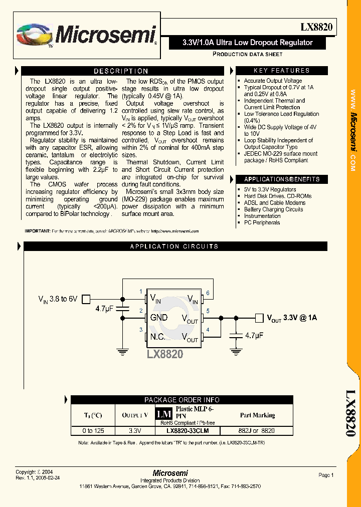 LX8820-33CLM_1268738.PDF Datasheet