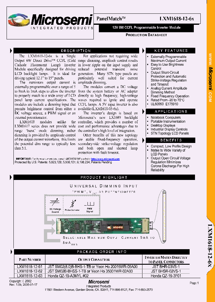 LXM1618-12-6X_1268780.PDF Datasheet