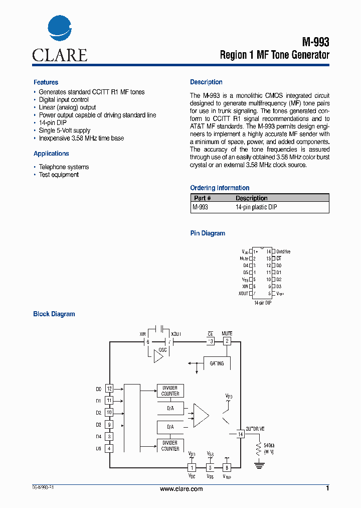 M-993_1271080.PDF Datasheet