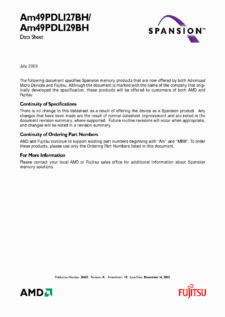 AM49PDL127BH66IS_1116384.PDF Datasheet